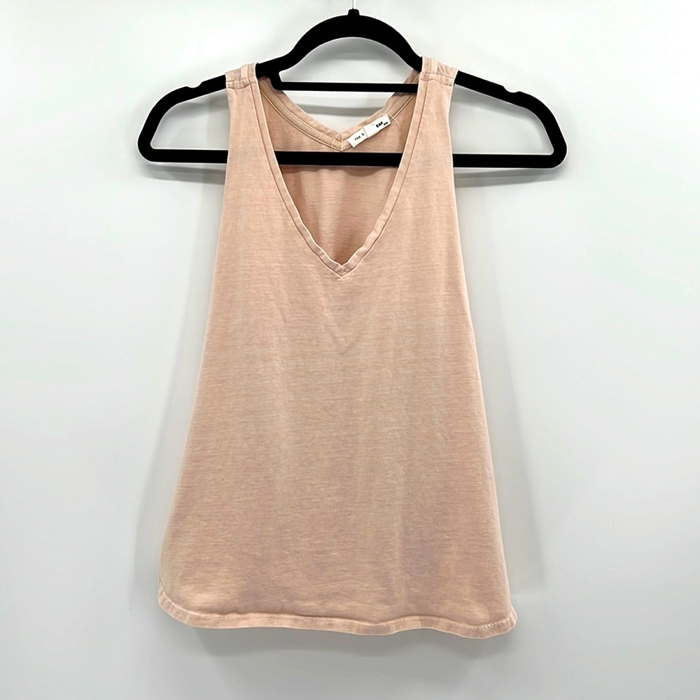 Rag & Bone V-neck Tank Top - Peach - Medium